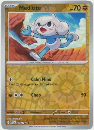 078/142 Meditite SCR Common Reverse Holo