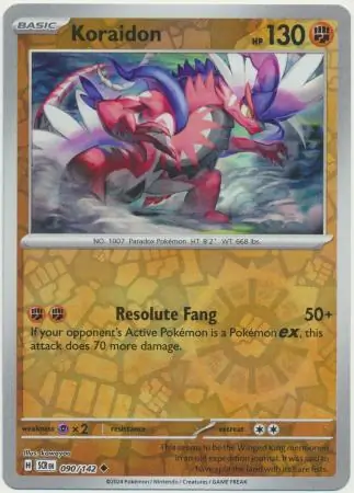 090/142 Koraidon SCR Uncommon Reverse Holo