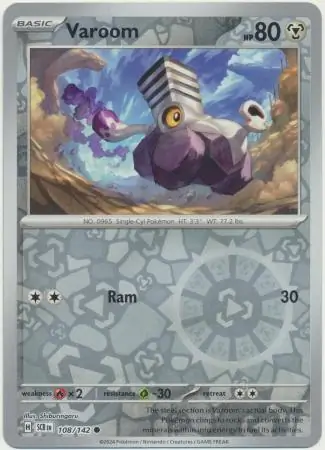 108/142 Varoom SCR Common Reverse Holo