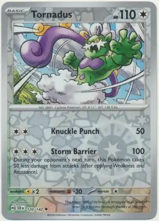 Tornadus Stellar Crown 120/142 Uncommon Reverse Holo
