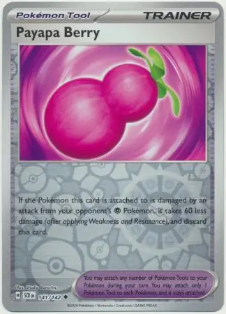 Payapa Berry Stellar Crown 141/142 Uncommon Reverse Holo
