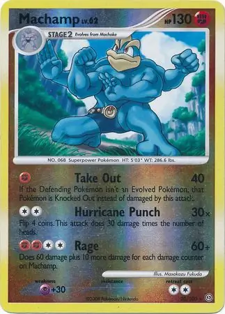 20/100 Machamp SF Rare Reverse Holo