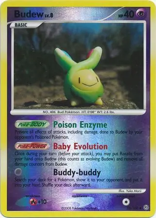 33/100 Budew SF Uncommon Reverse Holo