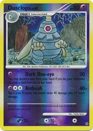 34/100 Dusclops SF Uncommon Reverse Holo