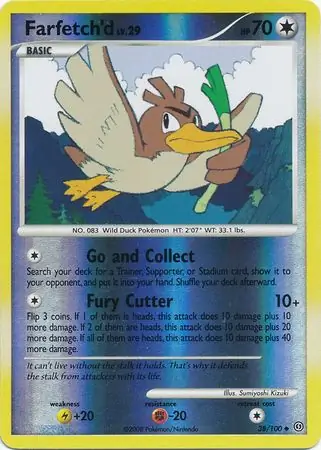 38/100 Farfetch'd SF Uncommon Reverse Holo