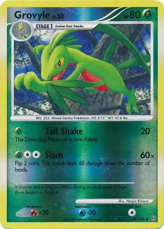 39/100 Grovyle SF Uncommon Reverse Holo