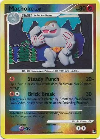 41/100 Machoke SF Uncommon Reverse Holo