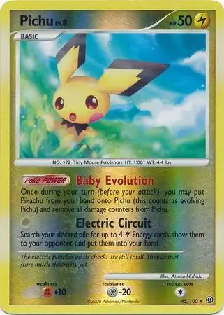 45/100 Pichu SF Uncommon Reverse Holo