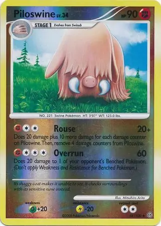 46/100 Piloswine SF Uncommon Reverse Holo