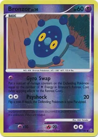 55/100 Bronzor SF Common Reverse Holo