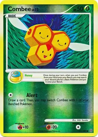 57/100 Combee SF Common Reverse Holo