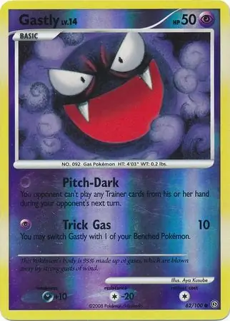 62/100 Gastly SF Common Reverse Holo