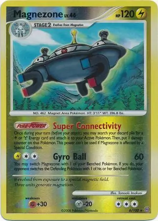 6/100 Magnezone SF Rare Holo Reverse Holo