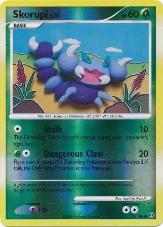 73/100 Skorupi SF Common Reverse Holo