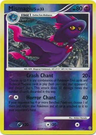 7/100 Mismagius SF Rare Holo Reverse Holo