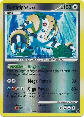 9/100 Regigigas SF Rare Holo Reverse Holo