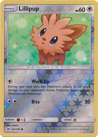 103/149 Lillipup SUM Common Reverse Holo