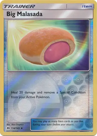 114/149 Big Malasada SUM Uncommon Reverse Holo