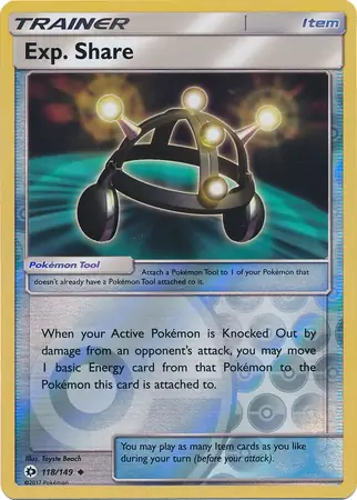 118/149 Exp. Share SUM Uncommon Reverse Holo