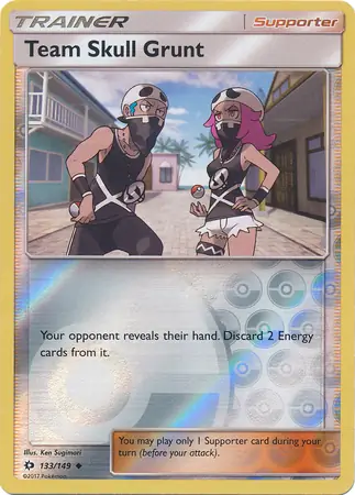 133/149 Team Skull Grunt SUM Uncommon Reverse Holo