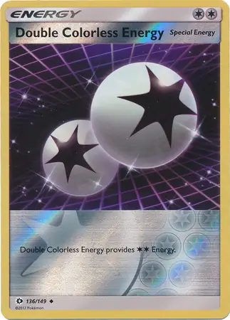 Double Colorless Energy Sun & Moon 136/149 Uncommon Reverse Holo