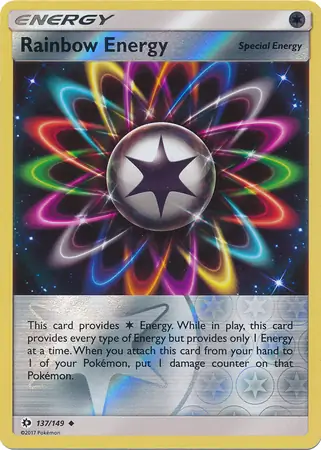 Rainbow Energy Sun & Moon 137/149 Uncommon Reverse Holo