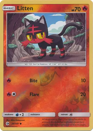 24/149 Litten SUM Common Reverse Holo