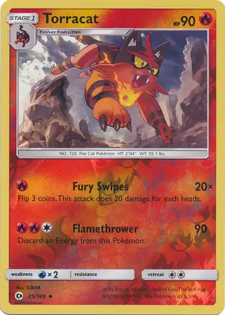 25/149 Torracat SUM Uncommon Reverse Holo