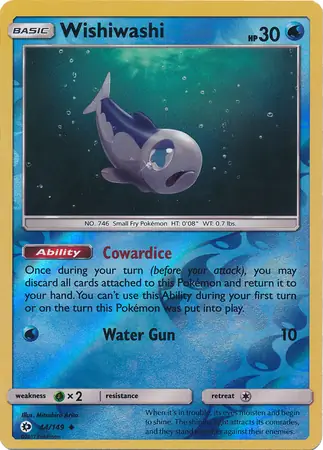 44/149 Wishiwashi SUM Uncommon Reverse Holo