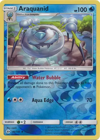 46/149 Araquanid SUM Uncommon Reverse Holo