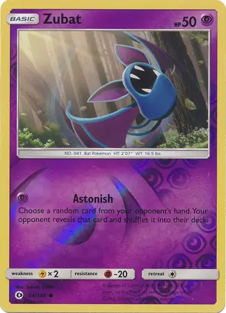 54/149 Zubat SUM Common Reverse Holo