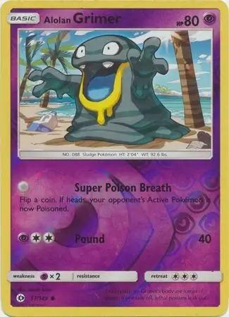 57/149 Alolan Grimer SUM Common Reverse Holo
