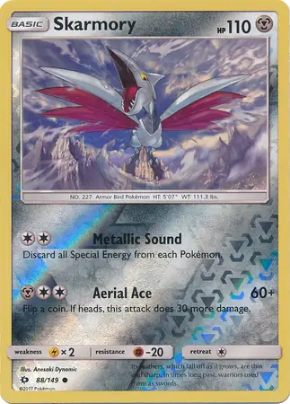 88/149 Skarmory SUM Common Reverse Holo