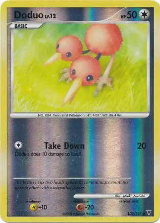 102/147 Doduo SV Common Reverse Holo