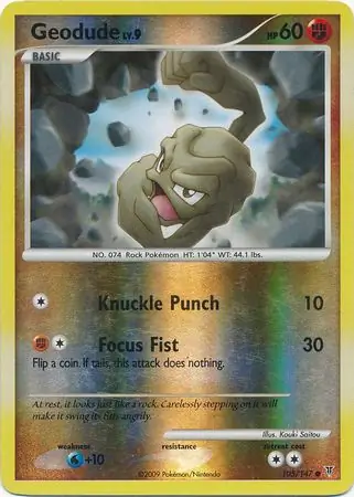 105/147 Geodude SV Common Reverse Holo