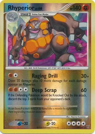 10/147 Rhyperior SV Rare Holo Reverse Holo