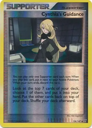 136/147 Cynthia's Guidance SV Uncommon Reverse Holo