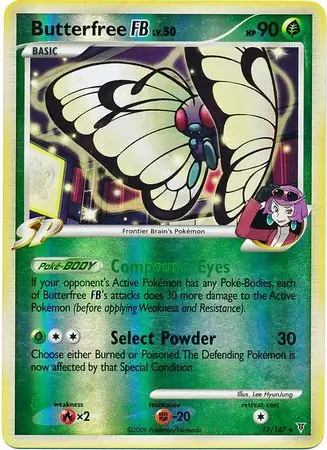 17/147 Butterfree Pokémon FB SV Rare Reverse Holo