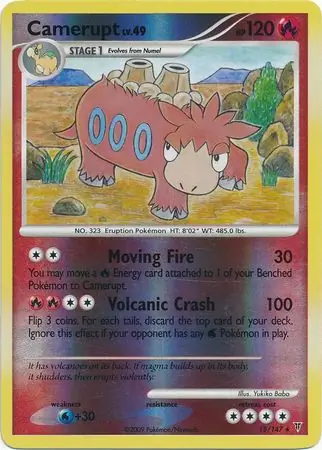 18/147 Camerupt SV Rare Reverse Holo