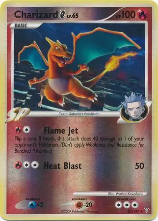 20/147 Charizard Pokémon G SV Rare Reverse Holo