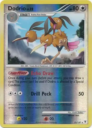 25/147 Dodrio SV Rare Reverse Holo