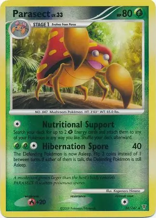 38/147 Parasect SV Rare Reverse Holo