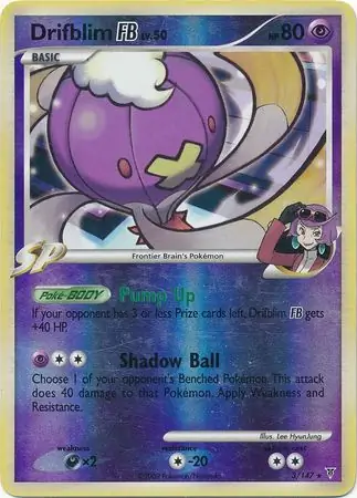 3/147 Drifblim Pokémon FB SV Rare Holo Reverse Holo