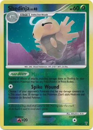 44/147 Shedinja SV Rare Reverse Holo
