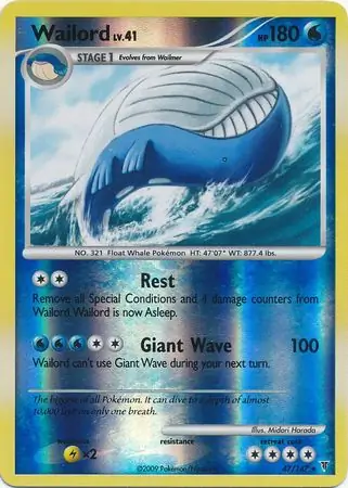 47/147 Wailord SV Rare Reverse Holo