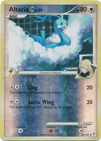 49/147 Altaria Pokémon C SV Uncommon Reverse Holo