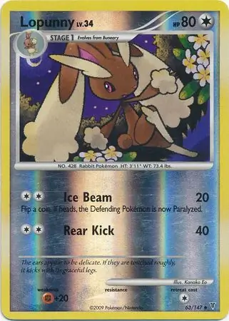63/147 Lopunny SV Uncommon Reverse Holo