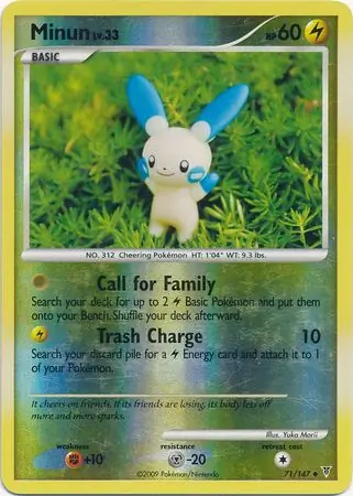 71/147 Minun SV Uncommon Reverse Holo