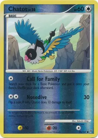 95/147 Chatot SV Common Reverse Holo