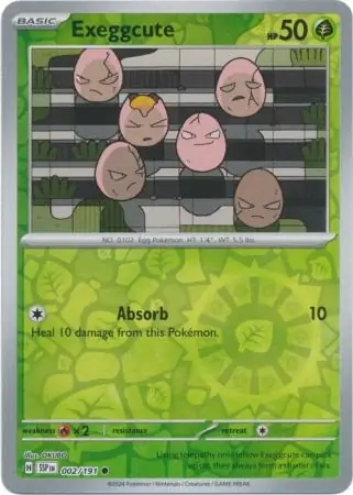 002/191 Exeggcute SSP Common Reverse Holo